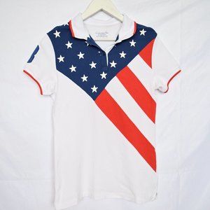 Giordano Polo US Flag Stars and Stripes Tshirt 4th of July